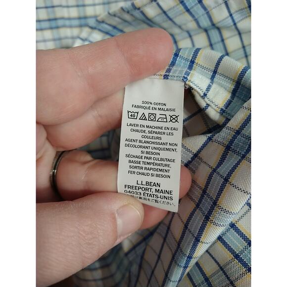 L.L. Bean Men's 16-32 Oxford Shirt Traditional Fit Collared Button Long... - Picture 6 of 8